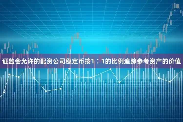 证监会允许的配资公司稳定币按1∶1的比例追踪参考资产的价值